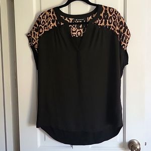Leopard print top